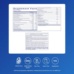 Pure Encapsulations Longevity Nutrients bottle pour for easy daily dosing.