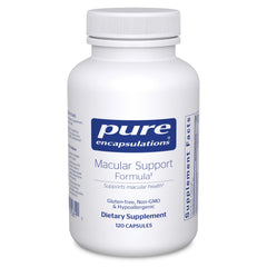 Pure Encapsulations Macular Support Formula bottle front for eye wellness support