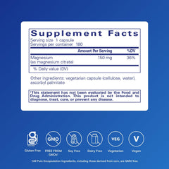 Close-up of Magnesium Citrate capsules showing smooth texture