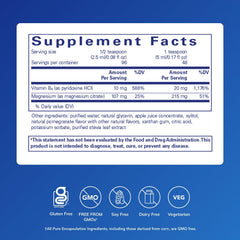 Dropper dispensing magnesium liquid highlighting convenient dosing