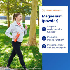 Pure Encapsulations Magnesium Powder pour illustrates fast dissolving citrate for convenient daily use