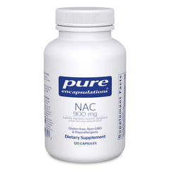 Pure Encapsulations NAC 900 mg bottle on a clean counter, ready for daily use.