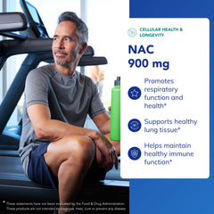 Label detail for Pure Encapsulations NAC highlighting allergen-free formulation.