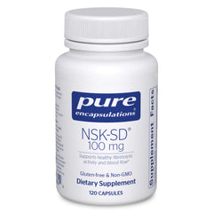 Pure Encapsulations NSK-SD bottle with nattokinase 100 mg supporting normal blood circulation