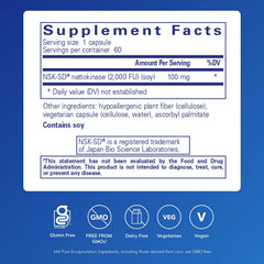 Close-up of NSK-SD capsules from Pure Encapsulations highlighting small, easy-to-swallow form