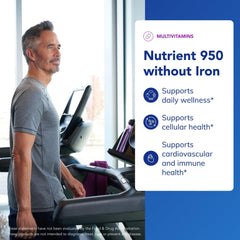 Pure Encapsulations Nutrient 950 Without Iron ingredients panel featuring Metafolin L-5-MTHF