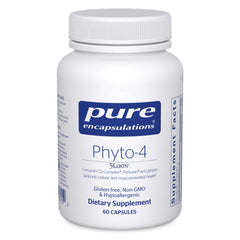 Pure Encapsulations Phyto-4 bottle front indicates immune and tissue health support.
