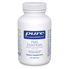 Pure Encapsulations PMS Essentials bottle front offering hypoallergenic menstrual support.