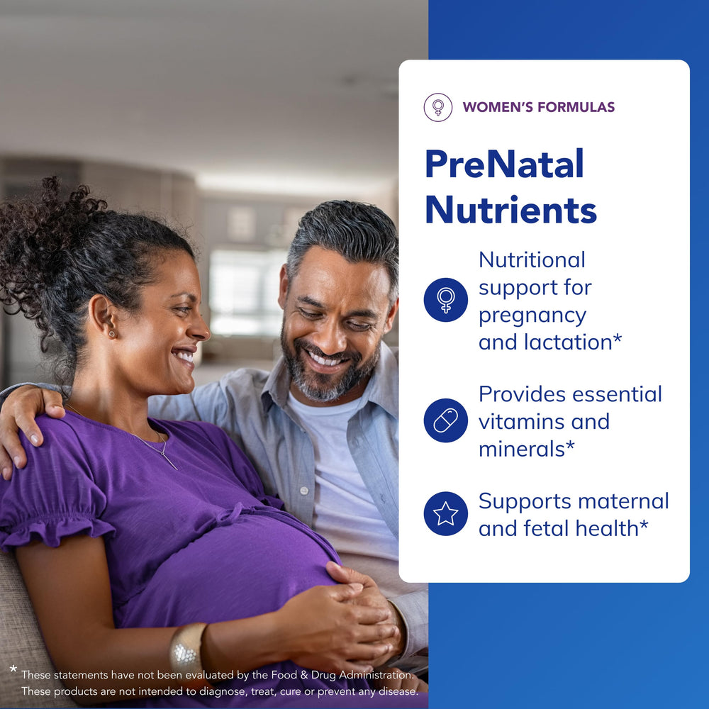 Nutrition label close-up highlighting iron and folate in Pure Encapsulations Prenatal Nutrients.