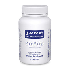 Pure Sleep bottle by Pure Encapsulations, calm-night support in a sleek bottle.