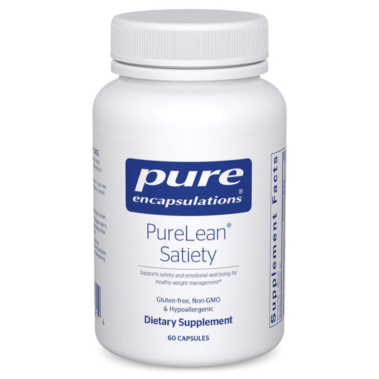 Pure Encapsulations PureLean Satiety bottle front view supports fullness cues.