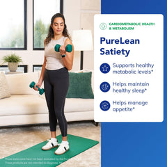 Pure Encapsulations PureLean Satiety capsules close-up for daily fullness support.