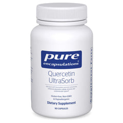 Pure Encapsulations Quercetin UltraSorb bottle with enhanced-absorption formula for daily wellness.
