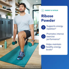 Ribose label close-up highlighting hypoallergenic ingredients.