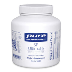 Pure Encapsulations SP Ultimate bottle front with capsules, suggesting prostate support.