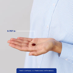 Allergen-free seal communicates a clean, trusted ubiquinol supplement.