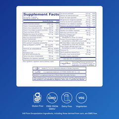 Pure Encapsulations UltraNutrient bottle back showing ingredients and directions.
