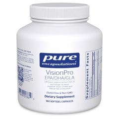 Pure Encapsulations VisionPro bottle front for eye moisture support