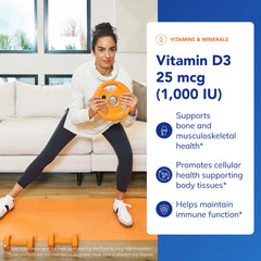 Close-up of Vitamin D3 capsules showing easy daily dosing for immune and heart health