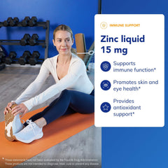 Pure Encapsulations Zinc Liquid 15 mg dropper tip for precise dispensing