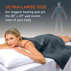 Pure Enrichment PureRelief Pro LED controller with five heat settings for personalized comfort.