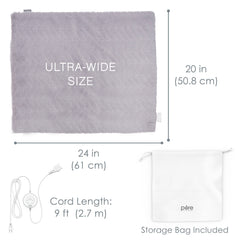 Pure Enrichment PureRadiance Amethyst Dusk machine-washable cover after care.
