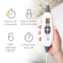 Pure Enrichment PureRelief Duo with LCD controller lets you customize heat safely.
