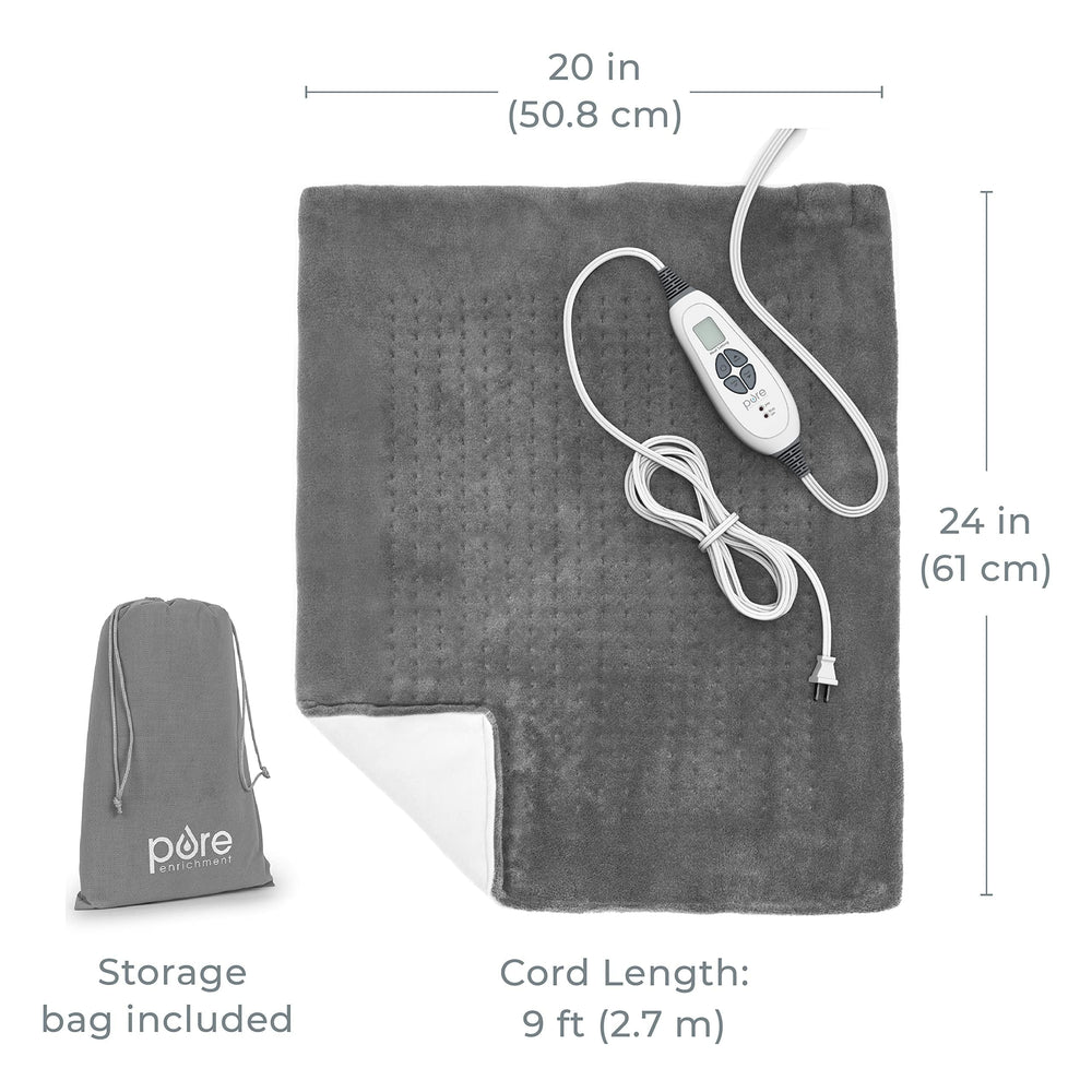 Pure Enrichment PureRelief features six heat settings for personalized warmth options.