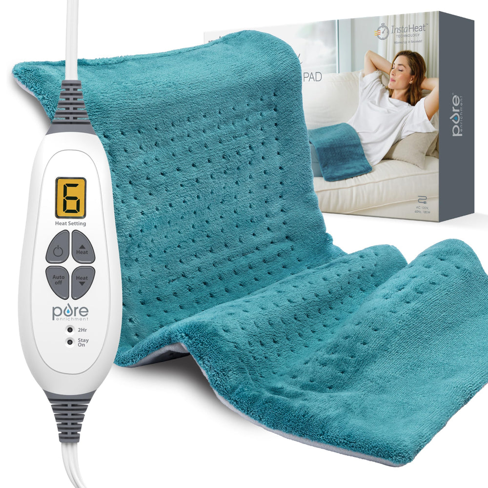 Pure Enrichment PureRelief XL front view for broad heat therapy and comfort