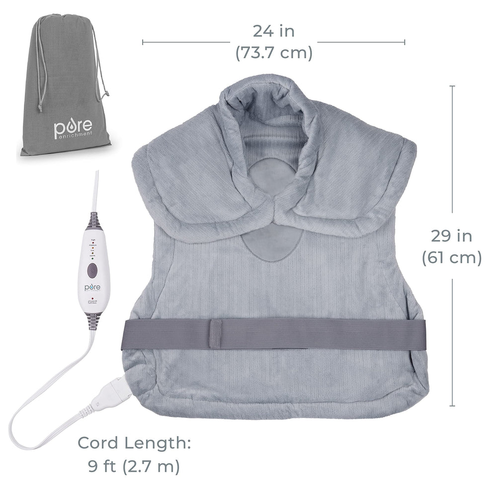 Pure Enrichment PureRelief XL machine-washable fabric for easy care.