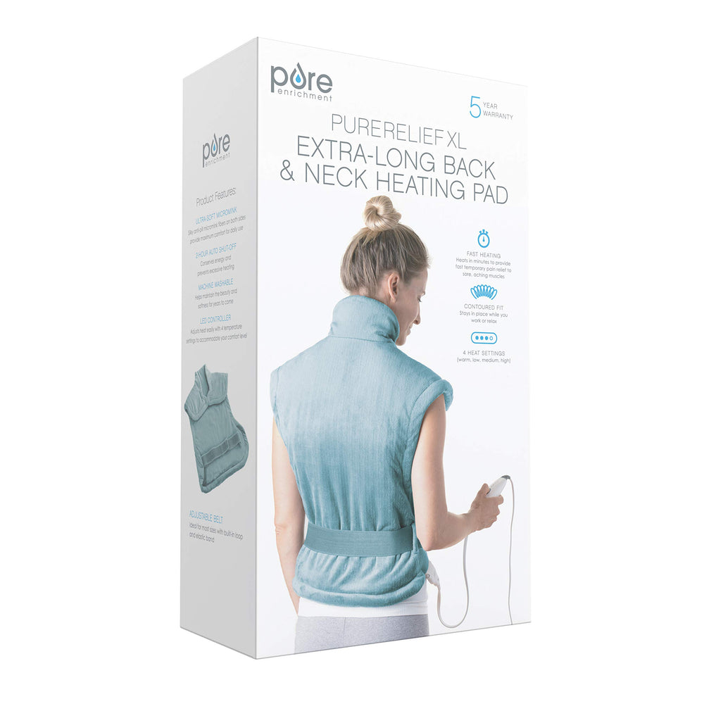 Pure Enrichment PureRelief XL soft fabric provides cozy warmth while relaxing muscles.