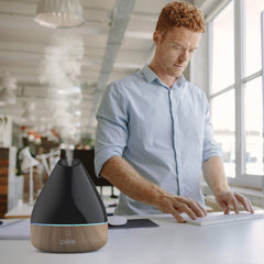 Pure Enrichment PureSpa diffuser with color-changing lights creates relaxing ambience