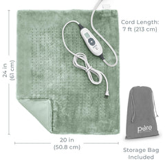 Pure Enrichment WeightedWarmth measures 20 by 24 inches for larger coverage