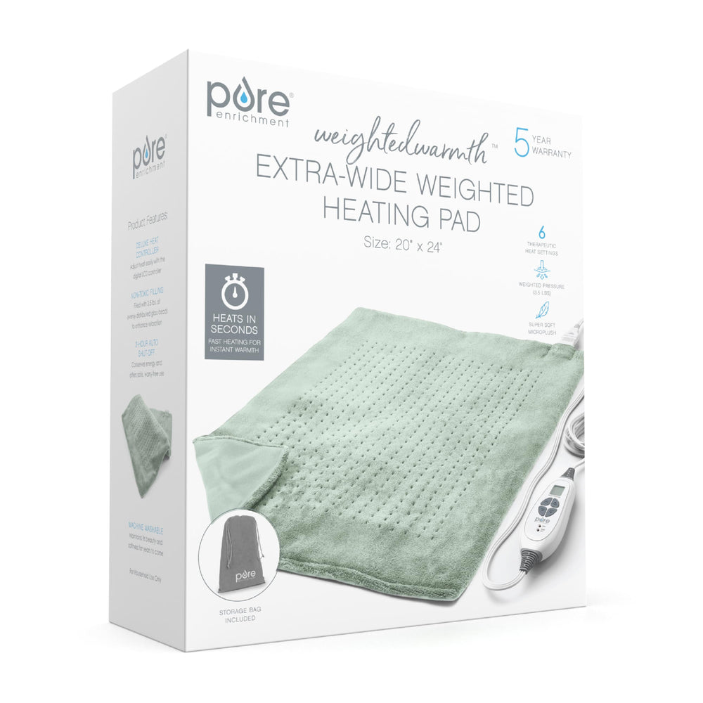 Pure Enrichment WeightedWarmth machine-washable cover for easy care