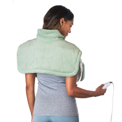Pure Enrichment WeightedWarmth neck-shoulder heating pad offers soothing warmth