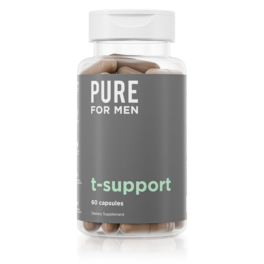 Pure for Men T-Support bottle front energizing training sessions