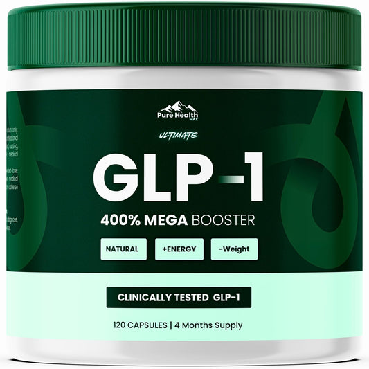 Pure Health Max Ultimate GLP-1 bottle front for daily wellness