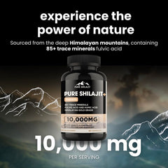 Athlete scene with Pure Himalayan Shilajit capsules for endurance support.