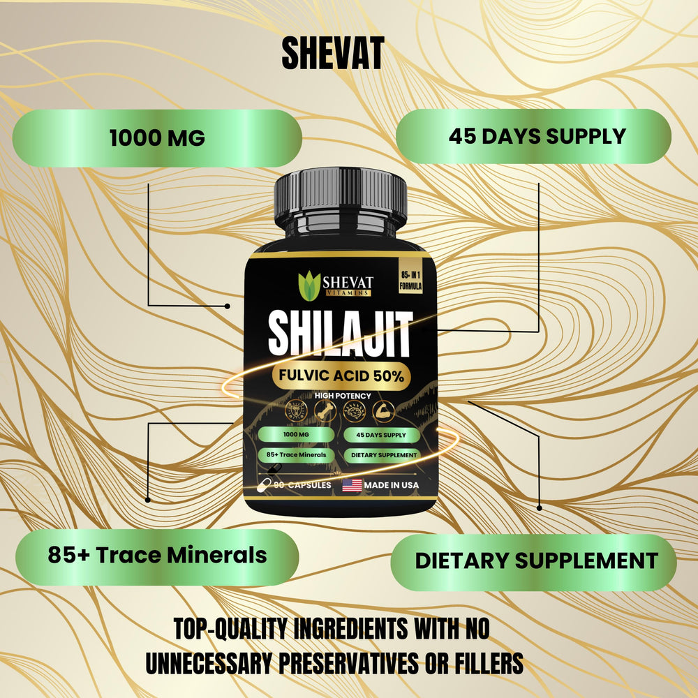 Pure Himalayan Shilajit extract capsules for daily vitality.