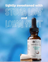 Pure Inventions Coconut Water Infusion Drops coconut-juice extract for natural flavor.