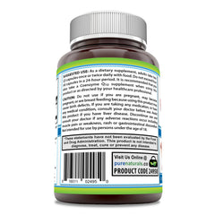 Close-up of softgels featuring CoQ10 blend for convenient daily supplementation.