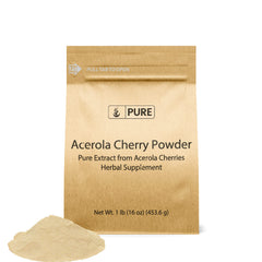 Pure Original Ingredients Acerola Cherry Powder 1lb container as a natural Vitamin C source for smoothies.