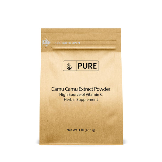 Pure Original Ingredients Camu Camu powder packaging shows pure formula for daily use.
