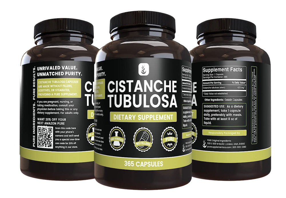 Pure Original Ingredients Cistanche Tubulosa desert plant visual evokes natural wellness ingredients.