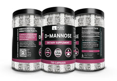 Utah-packaged D-Mannose bottle emphasizing local production and reliability.