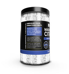 Pure Original Ingredients Magnesium Citrate capsules close-up for simple daily supplement
