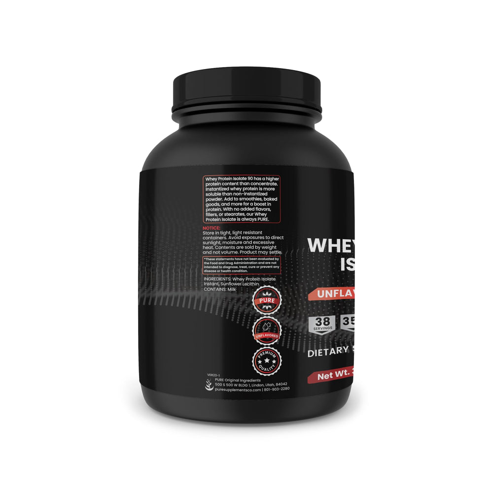 Pure Original Ingredients Whey Protein Isolate instantized form for smooth mixing