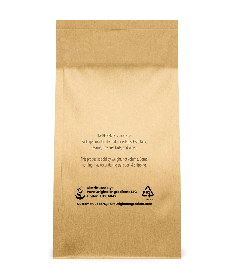 Pure Original Ingredients zinc oxide powder texture, fine and silky for DIY skincare