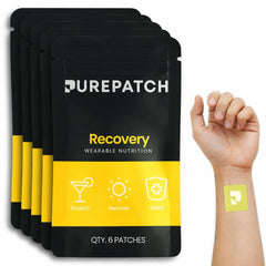 Pure Patch Recovery Patch on the arm for easy daily application.