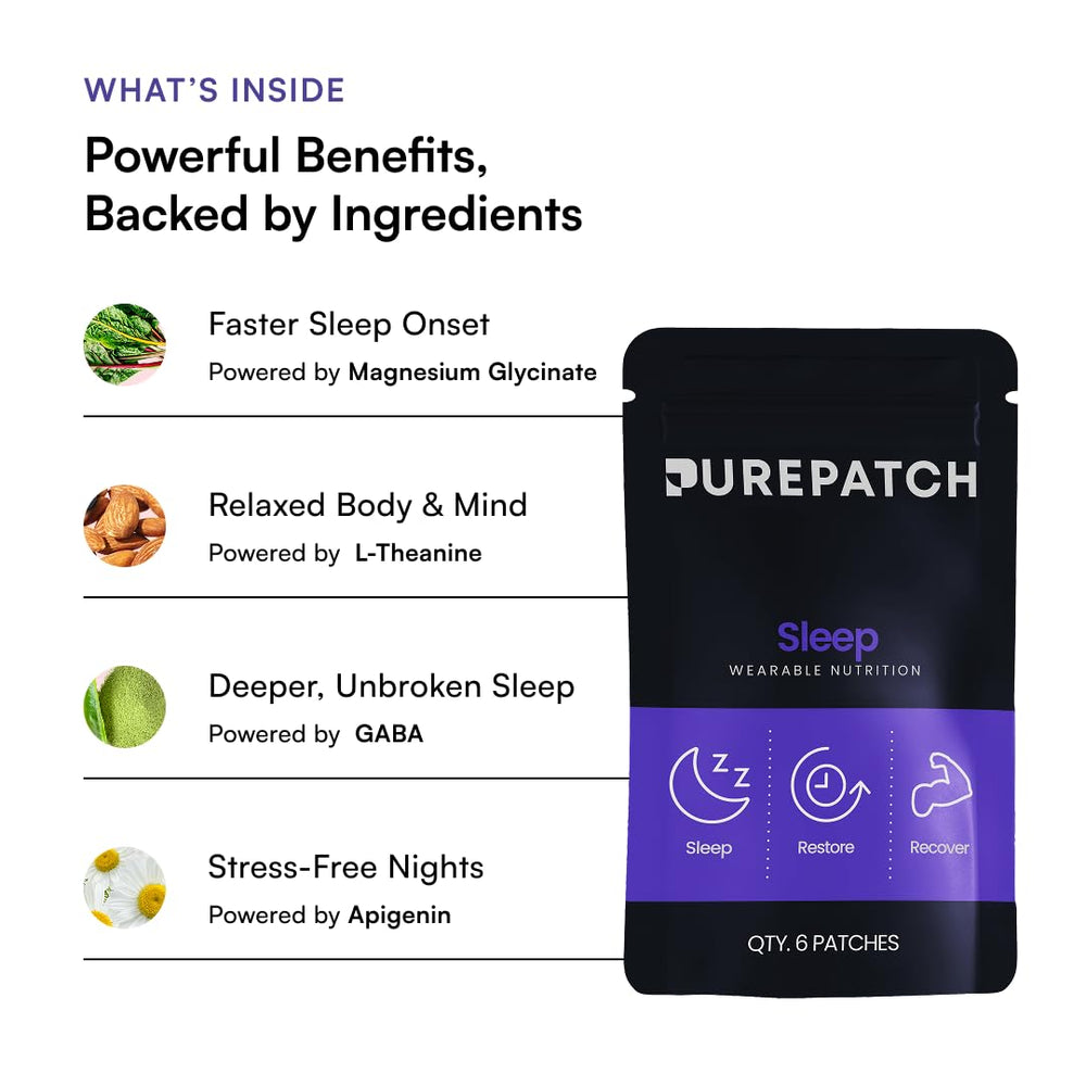 Pure Patch Sleep Patch apigenin feature for evening calm.